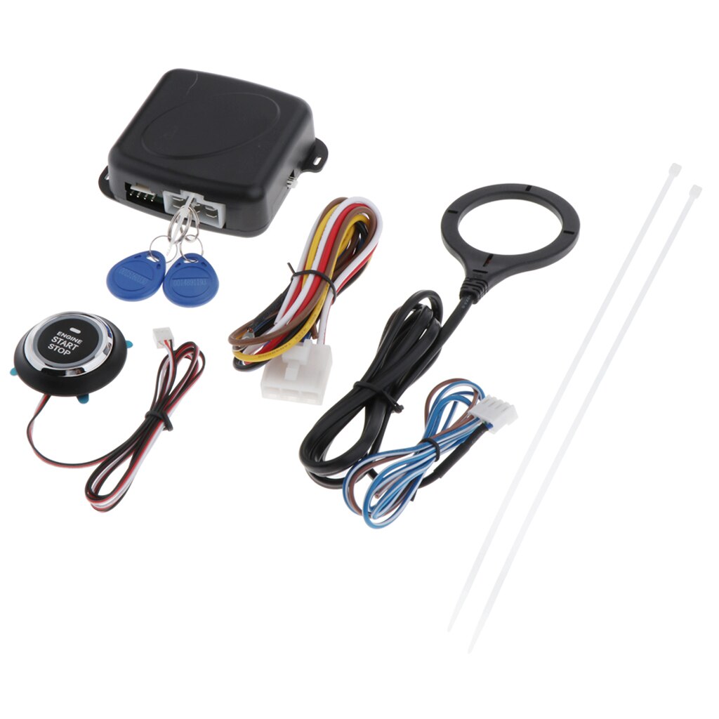 Car Smart Start Alarm System Keyless Entry Engine Start Button Remote Start