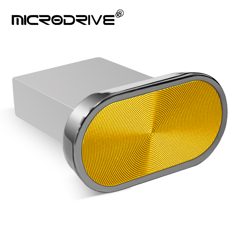Super Mini clé USB étanche, clé USB, 64 Go, 32 Go, 16 Go, 8 Go, 4 Go, capacité réelle, clé USB: YELLOW / 128 Go