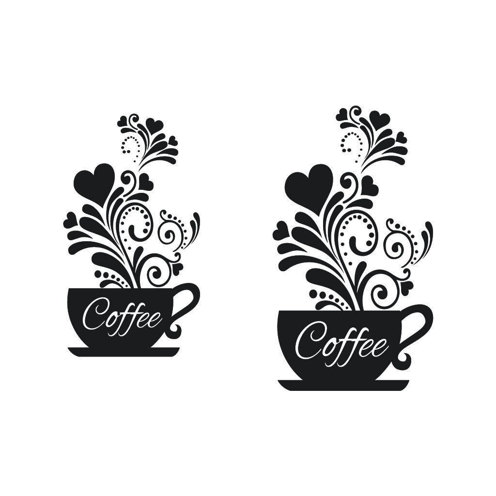 PVC Stickers Wall Stickers Flower Cafe Wall Paper For Baby Kids Adult Living Room Bedroom Decoration DIY Home Decor Wall Decals