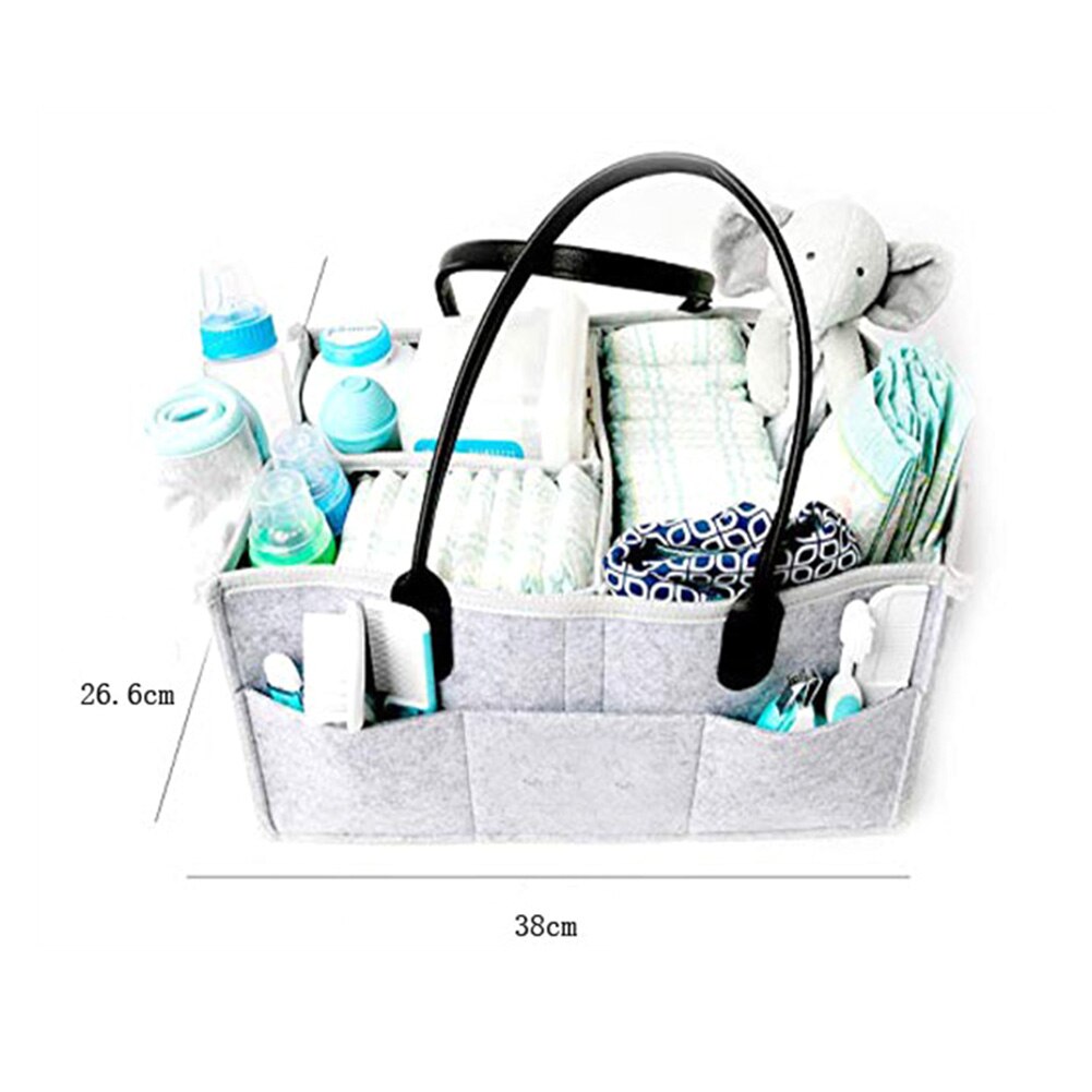 Falten Prämie Baby Windel Caddie Organizer Tragbare Kindergarten Lagerung Behälter Tasche Mit Verstellbarem Schulter Riemen