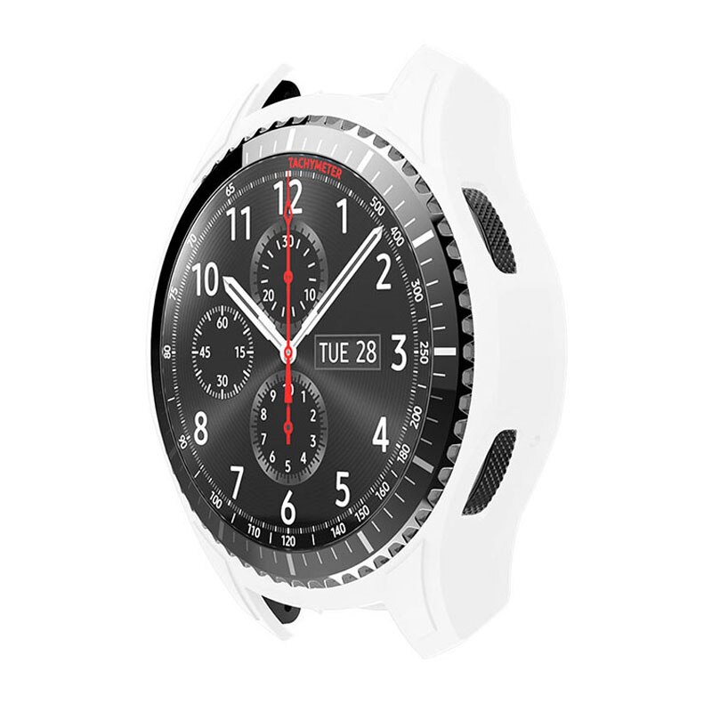 Funda de reloj de silicona para Samsung Gear S3 Frontier, funda para Galaxy Watch de 46mm, carcasa para smart watch, funda protectora colorida S 3 46 MM