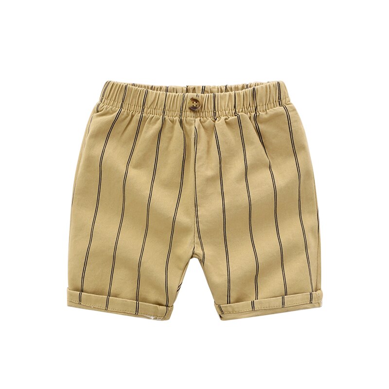 De peach sommer baby drenge stribede shorts børn bomuld fritidsbukser børn løse strandshorts til drenge tøj alder 2-6 år