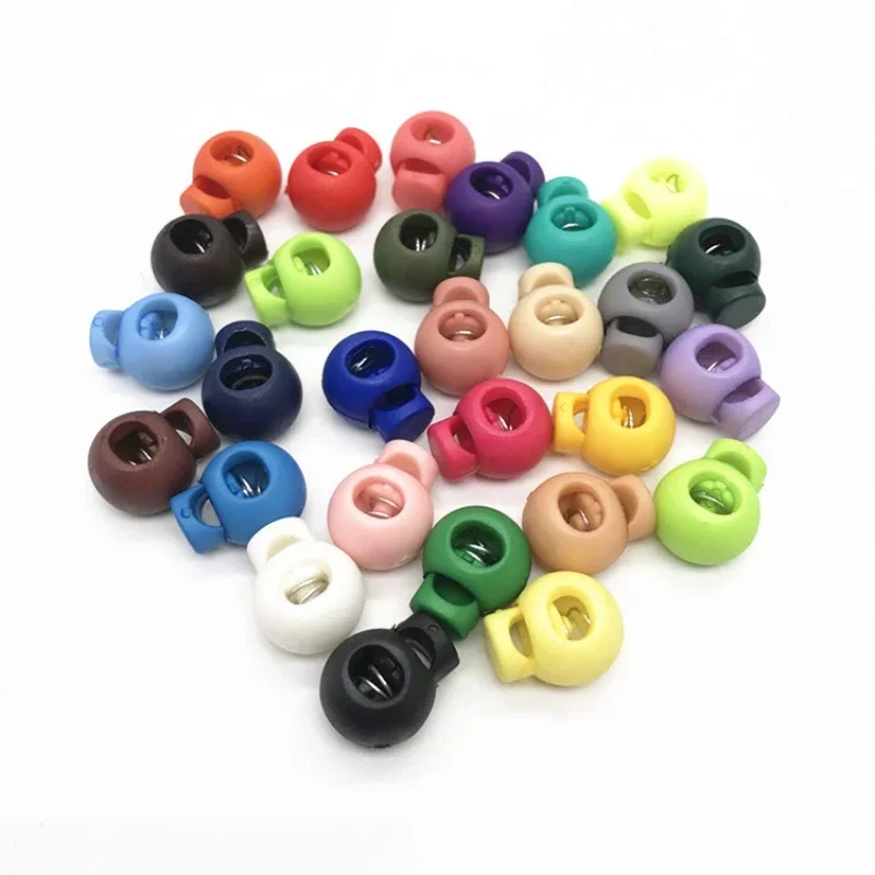 12 stuks Shock Cord Rope Stopper Lock End Toggle Buckle en metalen veer