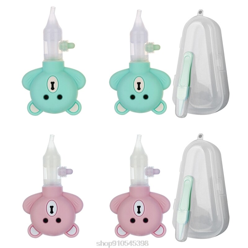 Aspirateur d'aspiration équipement de reniflement dessin animé ours Silicone bébé sécurité nez nettoyant -né aspirateur Nasal O30 20 directe