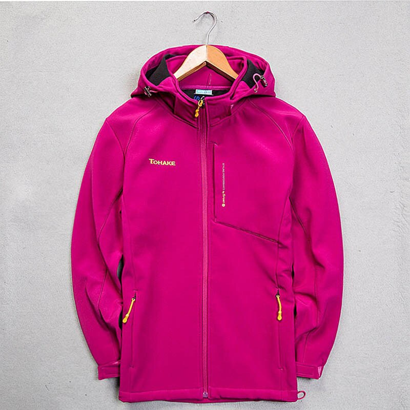 SCRIOSADH – veste de sport en polaire pour femme, manteau , imperméable, coupe-vent, pour extérieur, randonnée, skateboard: Rose red / 95 S