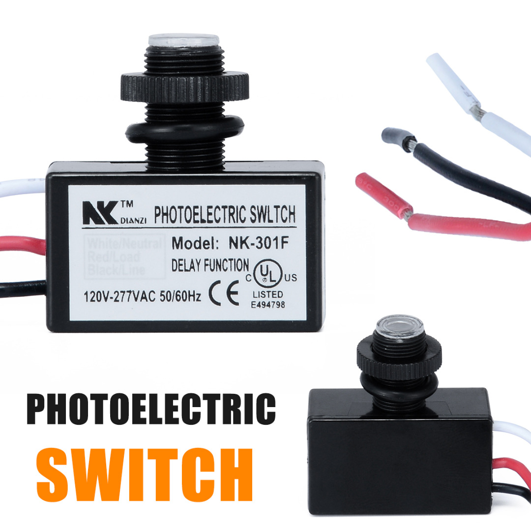 Ac80 ~ 277v flush mount fotocelle skumring til daggry switch foto kontrol switch sensor lys switch til led lys værktøj