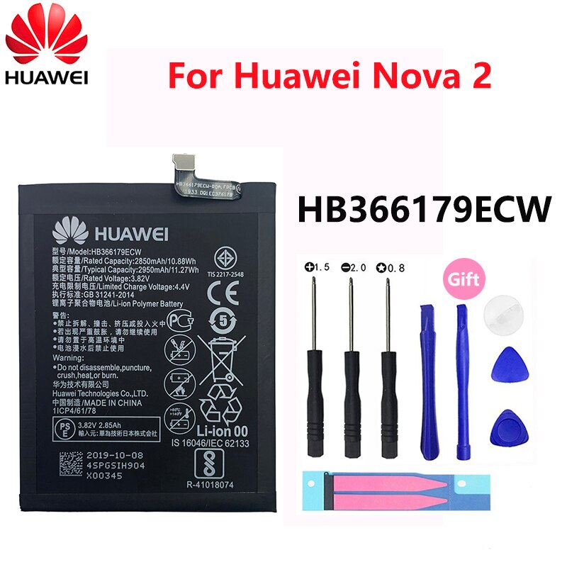 Orginal Huawei P9 P10 Honor 8 9 Lite 9i 5C HB366481ECW Genieten Nova Mate 2 2i 3i 5A 5X 7A 7X G7 G8 G10 Plus Pro Se Telefoon Batterij: HB366179ECW