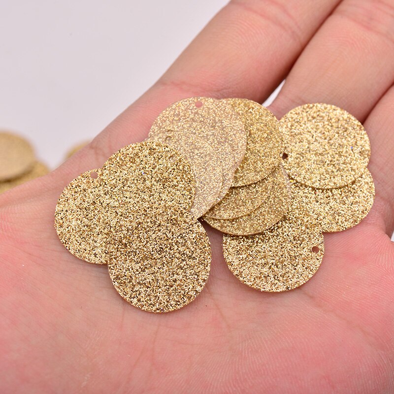 Junao 20G 18Mm Glitter Goud Zilver Grote Naaien Ronde Sequin Vorm Pailetten Earring Hanger Voor Kleding Ambachten Thuis decoratie