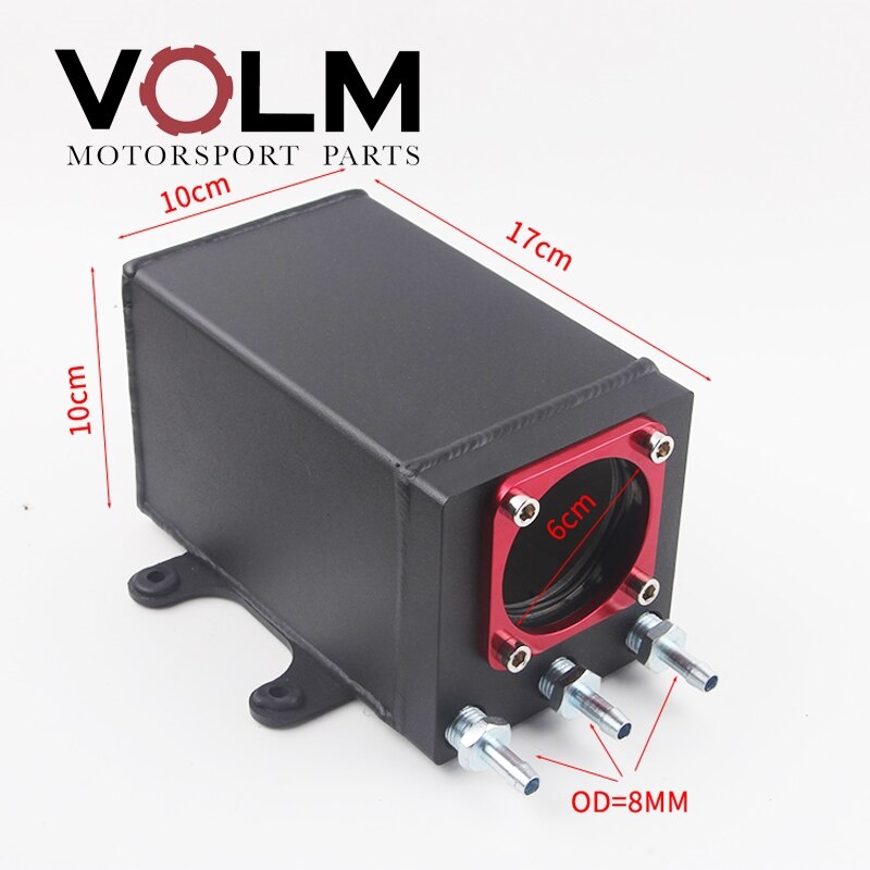 auto 60mm single port external 044 fuel pump tank racing Billet aluminium fitting: 8mm push on