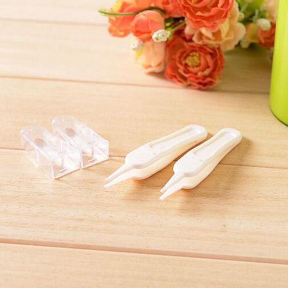 Baby rengøring pincet øre næse navle renser remover plastic led lys pincet kropspleje baby næse pincet rengøringsmidler