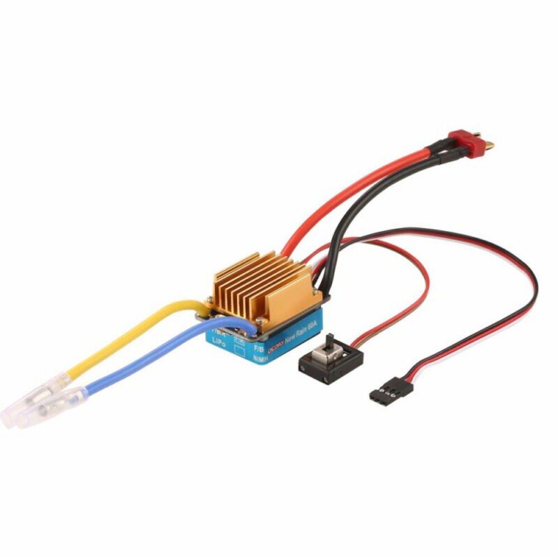 60A Brushed ESC Electronic Speed Controller RC Car Waterproof For RC Car Accessories