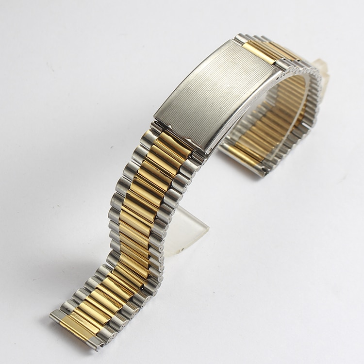 18mm rostfritt stål delar klockarmband silver metall klockarmband armbandsur tillbehör för rado