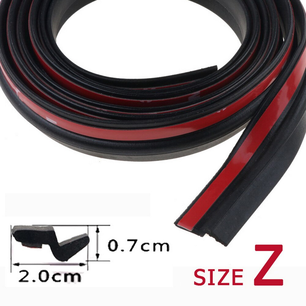 2 meter EPDM rubber Afdichting Autodeur Afdichting Strip Grote D Z P Type Waterdichte Geluidsisolatie Geluiddichte auto afdichting 3M lijm
