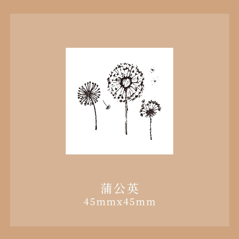 Tampon décoratif avec séries langue forestière, sceau végétal transparent en acrylique, pour papeterie scrapbooking, timbres standard artisanaux, bricolage: 5