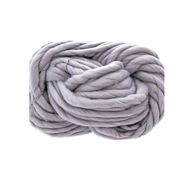 Grof Deken Bal Breien Draad Arm Gebreide Deken Grof Wol Garen Wol Dik Garen Bal Grof Wol Grof Garen: grey