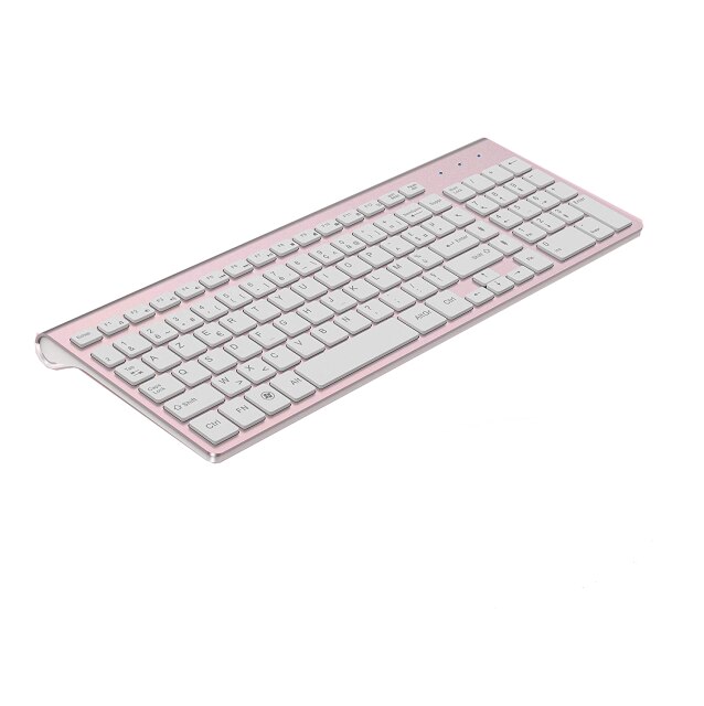Wireless Keyboard Frans (Roze) Ergonomische Usb Interface Computer Mute Azerty Toetsenbord Voor Pc Laptop Tv: Default Title