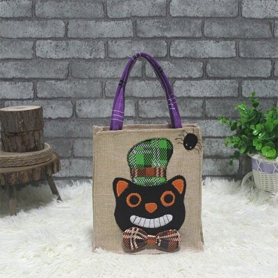 Halloween Candy Bag Cute Pumpkin wizard Children's Party Decoration Halloween for Children: Royal Blue