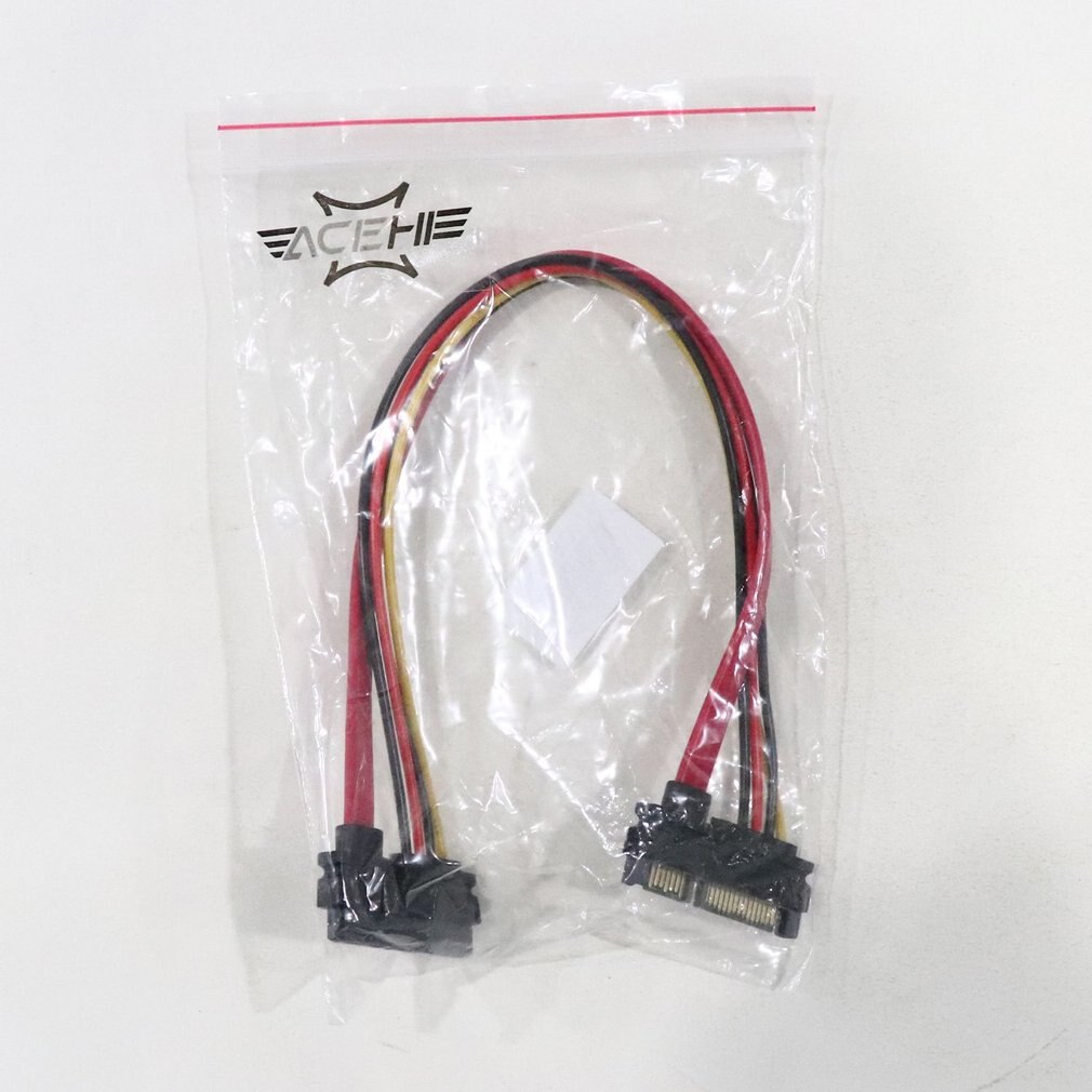 SATA 22 Pin Male To Female Sata Extension Cable SATA 3 III 22 Pin Male to Female 7+15 Pin SATA Data Power Combo Extension Ca