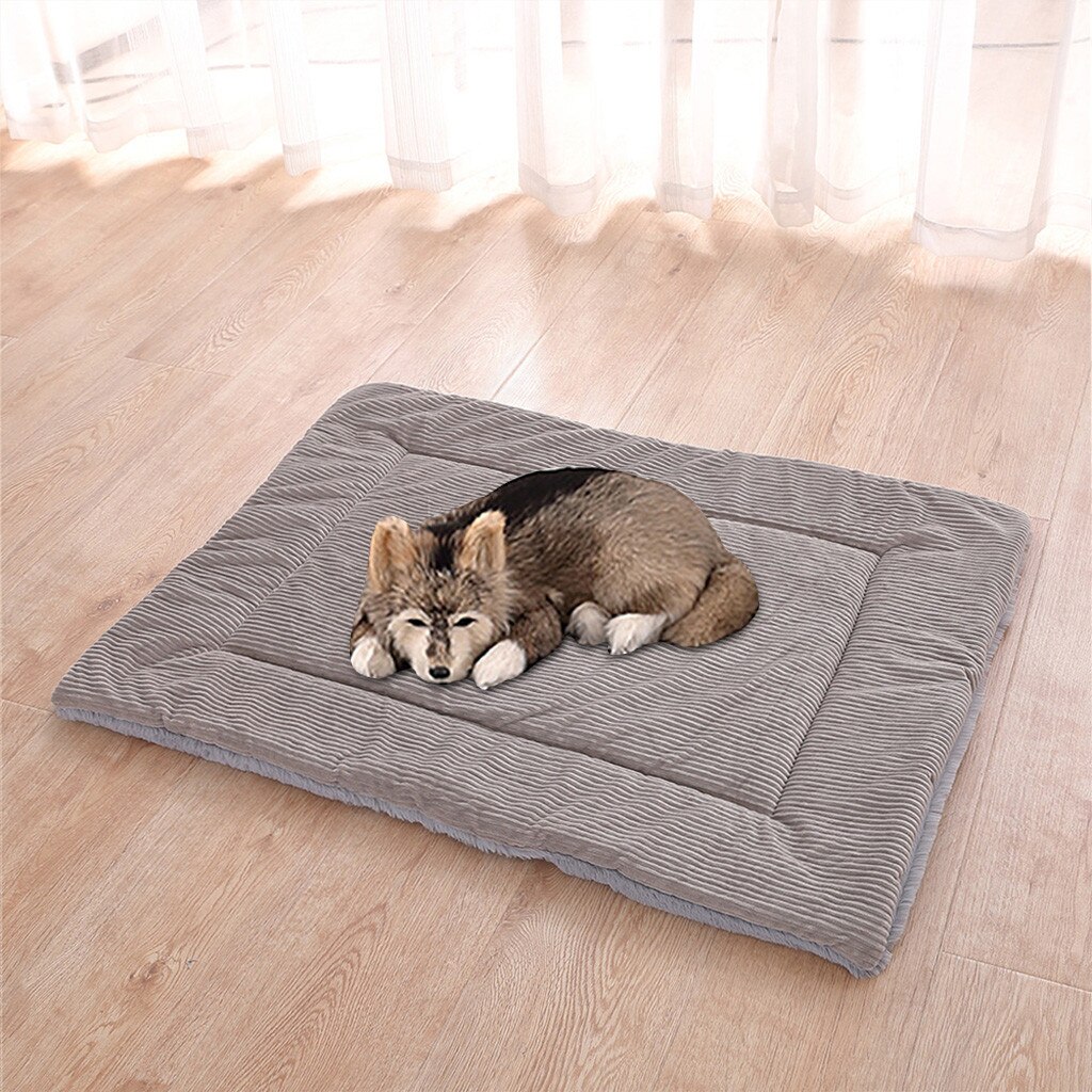 Huisdier Korte Pluche Bed Mat Warm Slapen Matras Voor Kleine Middelgrote Grote Hond Kat Wasbare Huis Matten Sofa Voor hond Mand Huisdier Bed