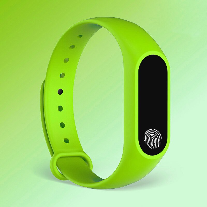 M2 Smart Band Unisex - Sleep Fitness Tracker with Heart Rate Monitor - All Compatible: Green