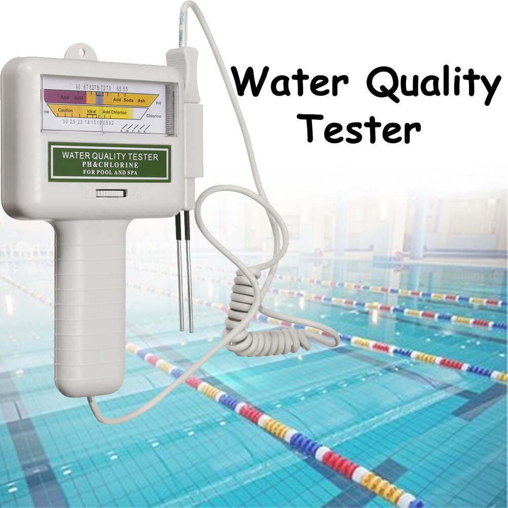 Digital pool akvarium spa vatten ph  cl2 klornivåmätare