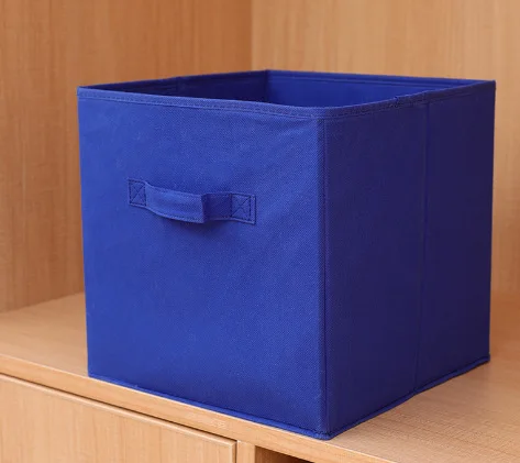 Fashionable Non-woven Fabric Storage Box No Lid Multi-functional Foldable Storage Box For Cabinet Organization