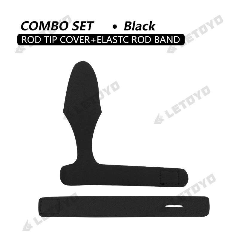LETOYO 2 4 6 pièces épaissir ferme canne à pêche support ceinture sangle avec bouchons coulée filature canne porte-cravate accessoires de pêche outils