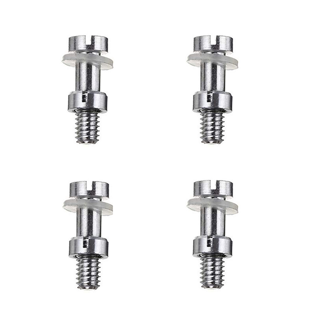 4pcs Turntable Mounting Screws - Metal Headshell DIY Replacement Parts for LP Vinyl Record Players