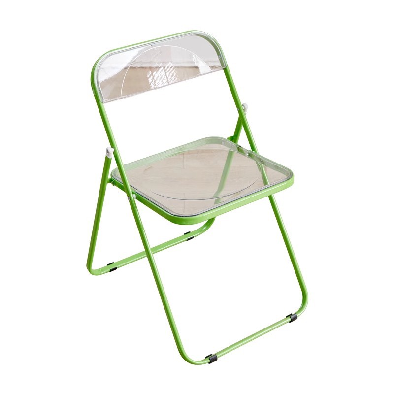 Silla plegable transparente, silla de comedor moderna y sencilla a la para el hogar, tienda de ropa acrílica, tienda de té de la leche, silla plegable de ocio