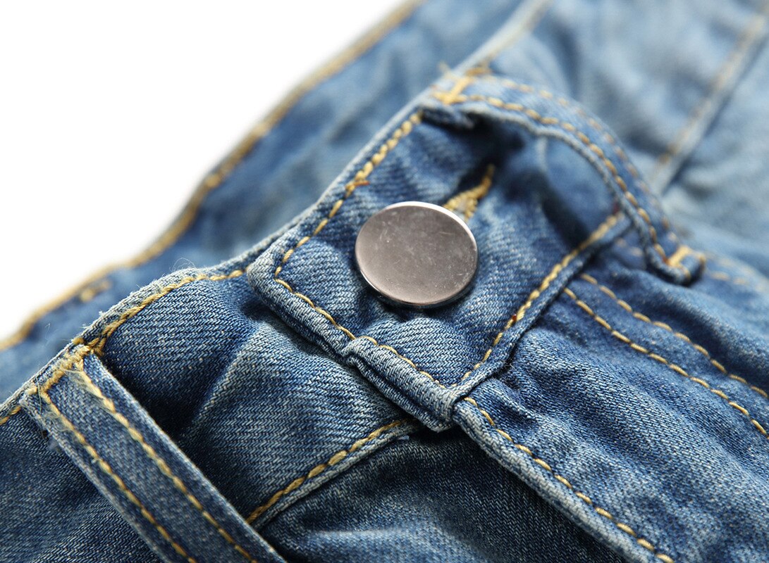 Dant Bulun hommes déchiré jean crayon pantalon trou Long pantalon décontracté déchiré jean Hip Hop vêtements droit Denim pantalon pour homme