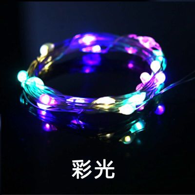 [] Led Warm Licht Verlichting Keten Kleurrijke Verlichting Starry Boeket Decoratieve Verlichting Kerst Verjaardag Wens Fles Lamp: 1 M Colorful Lights