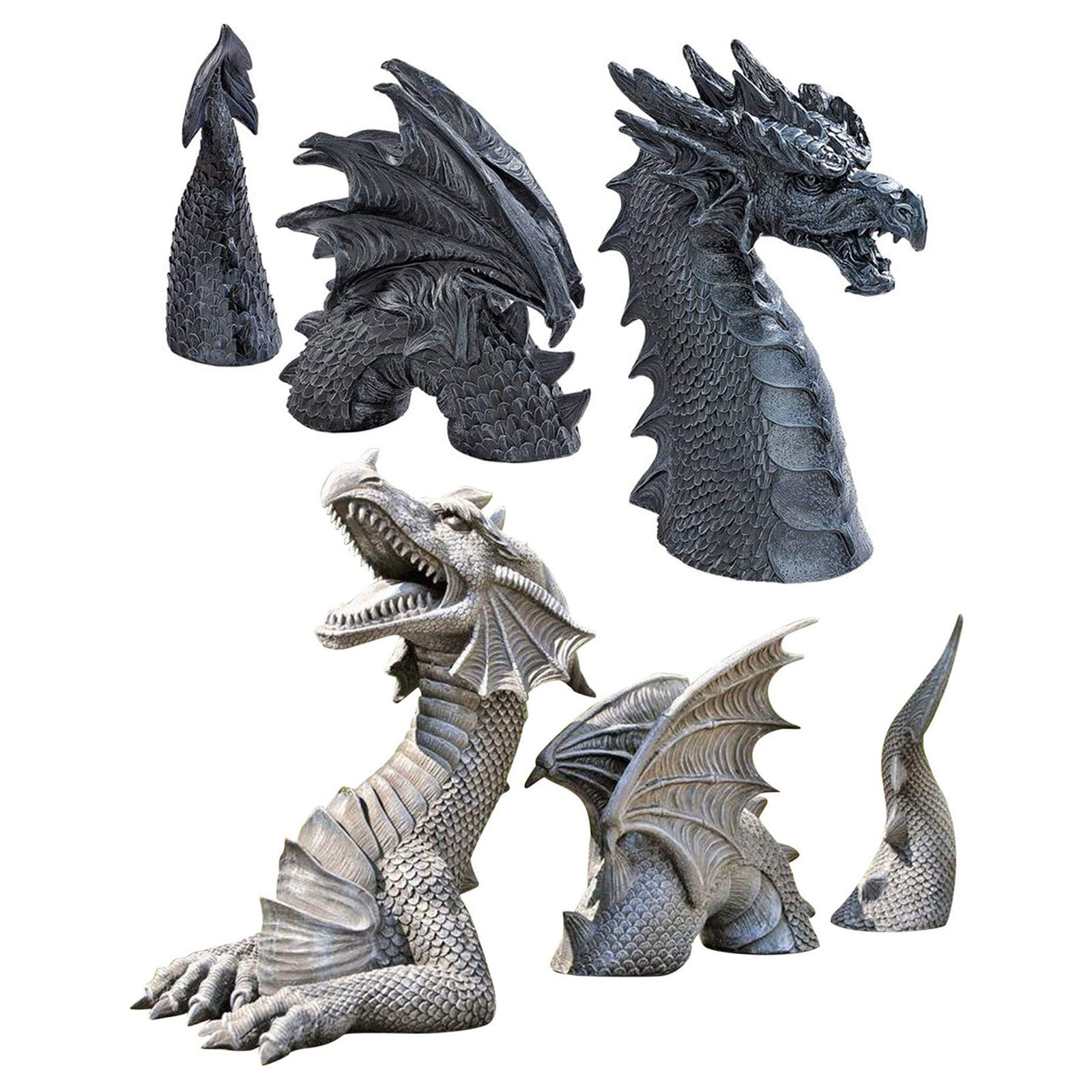 Dragon Novelty Gothic Garden Statues Dragon Figure Statues Patio Front Lawn garden decoration outdoor garden accessories