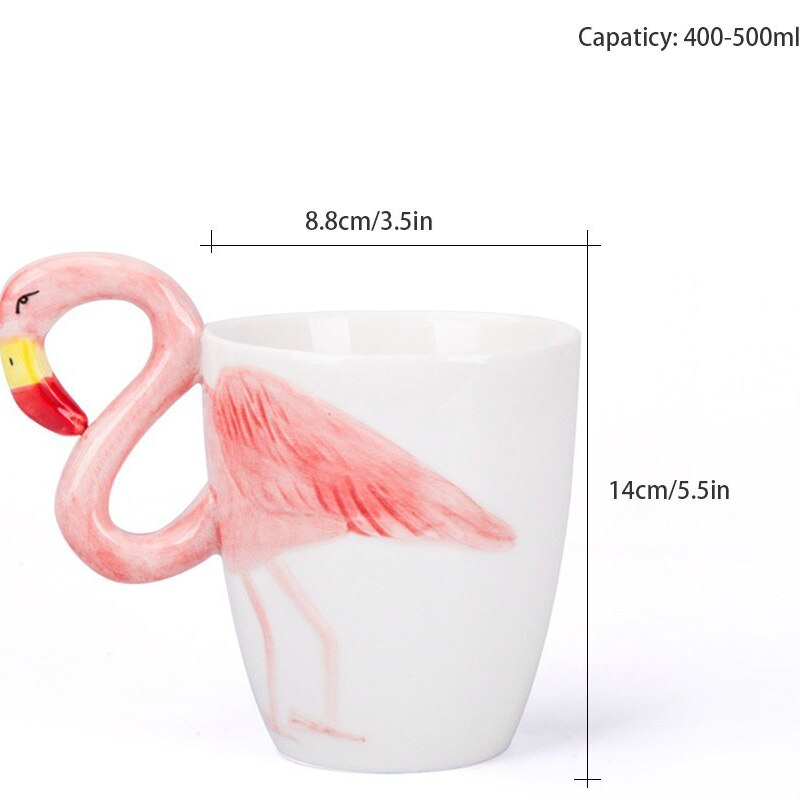 Tazas y tazas de flamenco, taza de café artesanal, vaso de de San Valentín para amor y limones, Taza de cerámica, tazas de café, divertida taza de unicornio