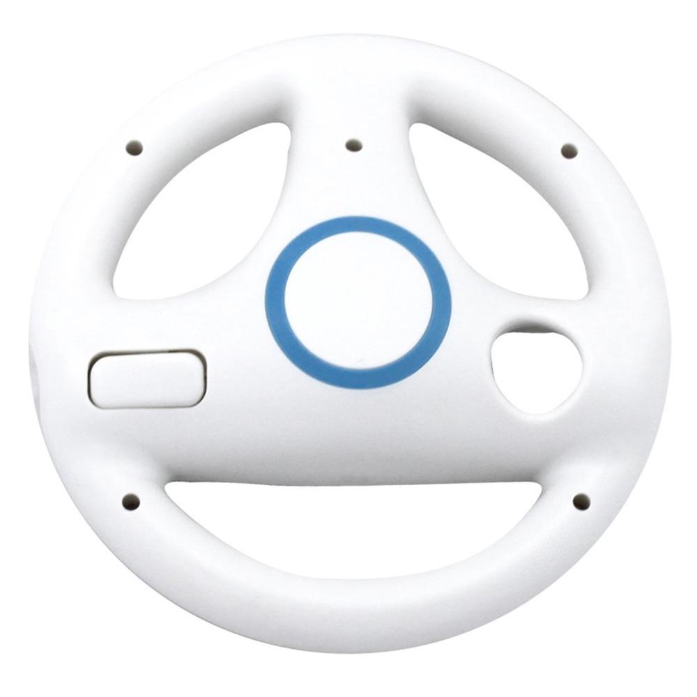 Racing Game Steering Wheel For Nintendo For Wii Controller Direction Manipulate Wheel Remote Controller Protective Case: White