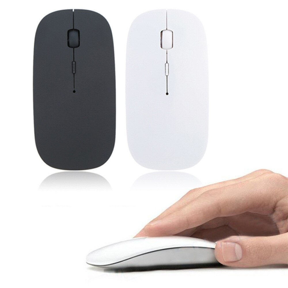 1200 DPI USB Optische Drahtlose Computer Maus Schwarz Weiß 2,4 GHz Ergonomische Mäbenutzen + USB Empfänger Super Dünne Maus Für PC Laptop