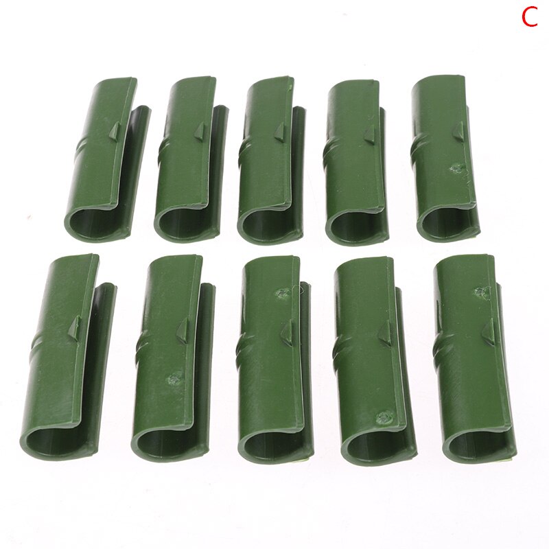 10 st/set skugga segel klämma växthus ram rör rör klipp film nät skugga segel klämma trädgårdsredskap: 16mm