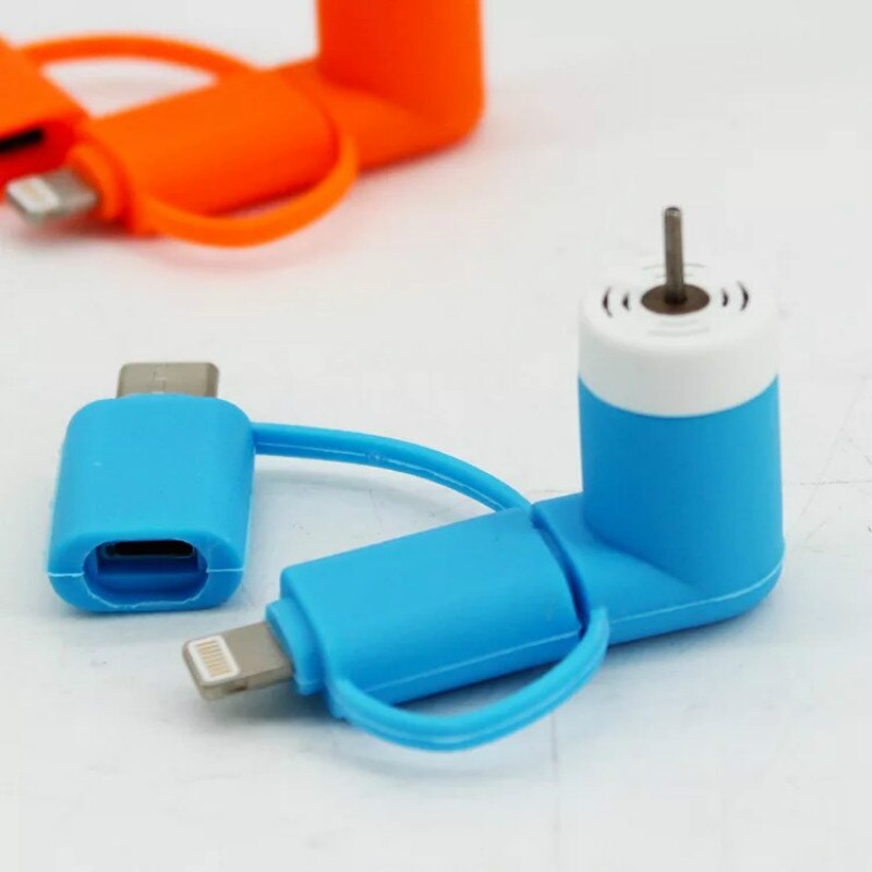 3 IN 1 Reise Tragbare Handy Mini Lüfter Kühlung Kühler Für Micro USB C Für iPhone 5 6 6S 7 Plus 8 X für Android Typ-c