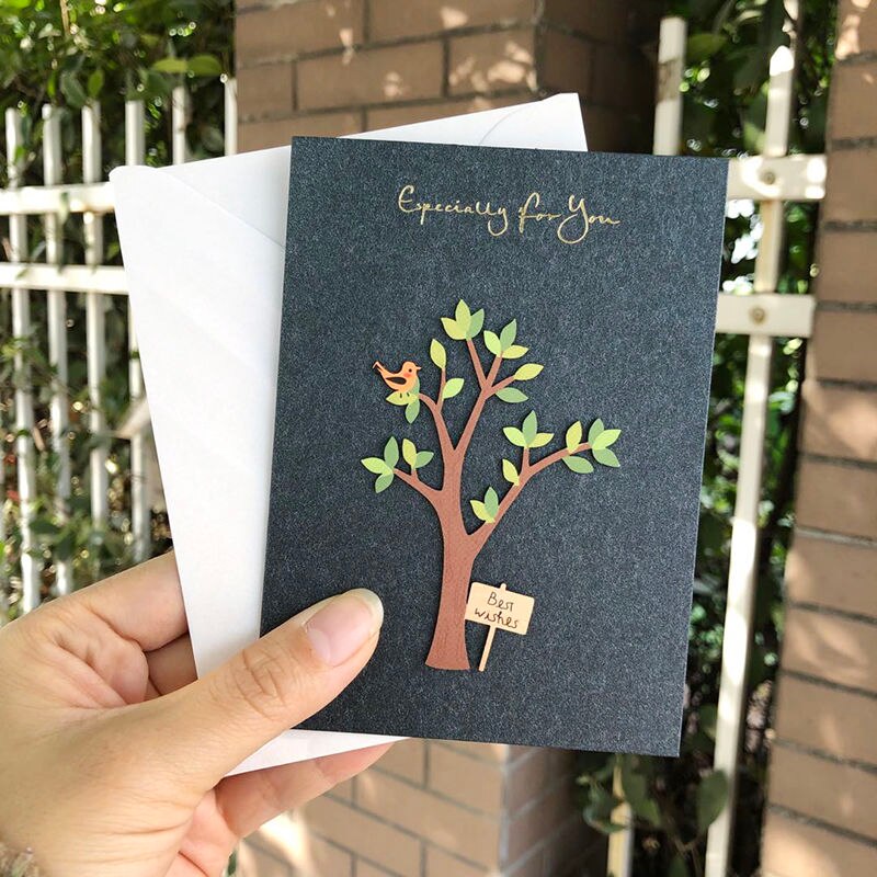 Thanksgiving day card 3D greeting cards with envelope party card birthday for Mom and dad