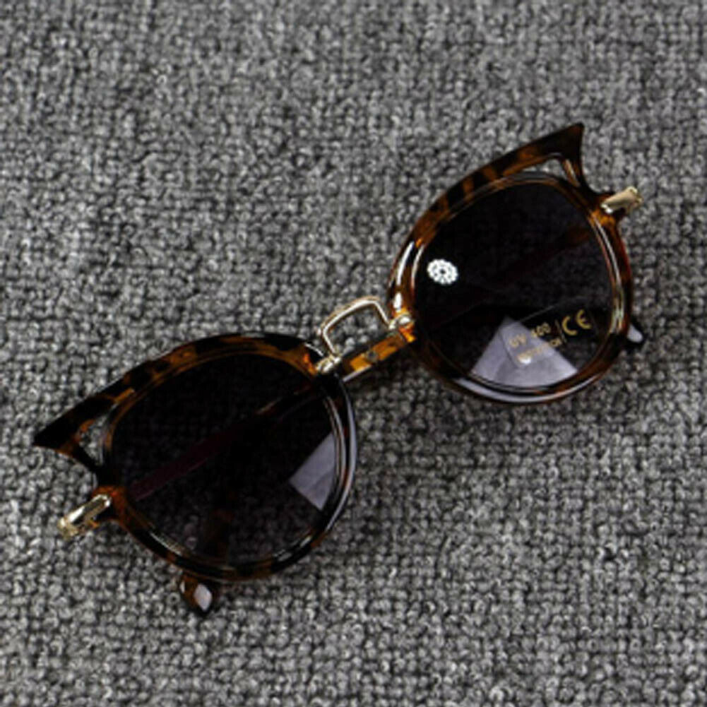 US Cute Children Girl Boy Baby Kids AC Lens PC Frame UV 400 Sunglasses: Leopard