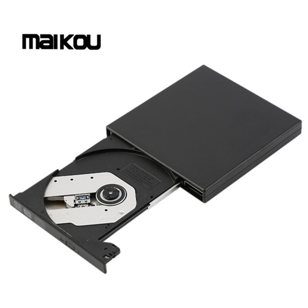Maikou ED-08 USB 3.0 Portable External Slim drive DVD-RW CD-RW Burner Recorder uses the SATA interface support for DOS startup