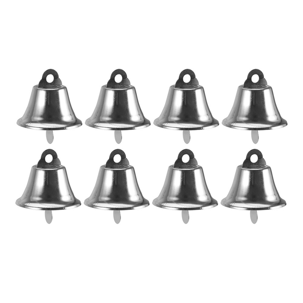 25 Stuks 4.5Cm Opening Hoorn Klokken Windgong Diy Accessoires Party Bell Decor Zilver