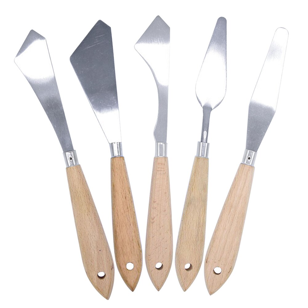 For Oil Acrylic School Painting Spatula Set Students Teachers Stainless Steel Art Supplies Spreading Palette