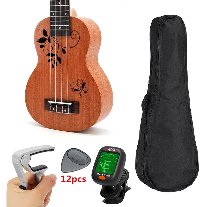 21 inch 15 Frets Soprano Ukulele Concert Tenor Uke 4 Strings Ukelele Mini Guitarra Hawaiian Guitar Acoustic Musical Instruments: D4