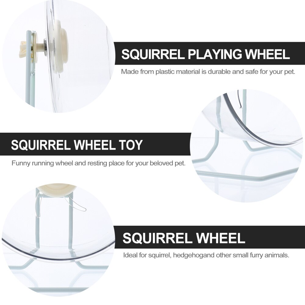 1pc Squirrel Wheel Super Silent Durable Funny Squirrel Playing Wheel for Squirrel Pets Cats
