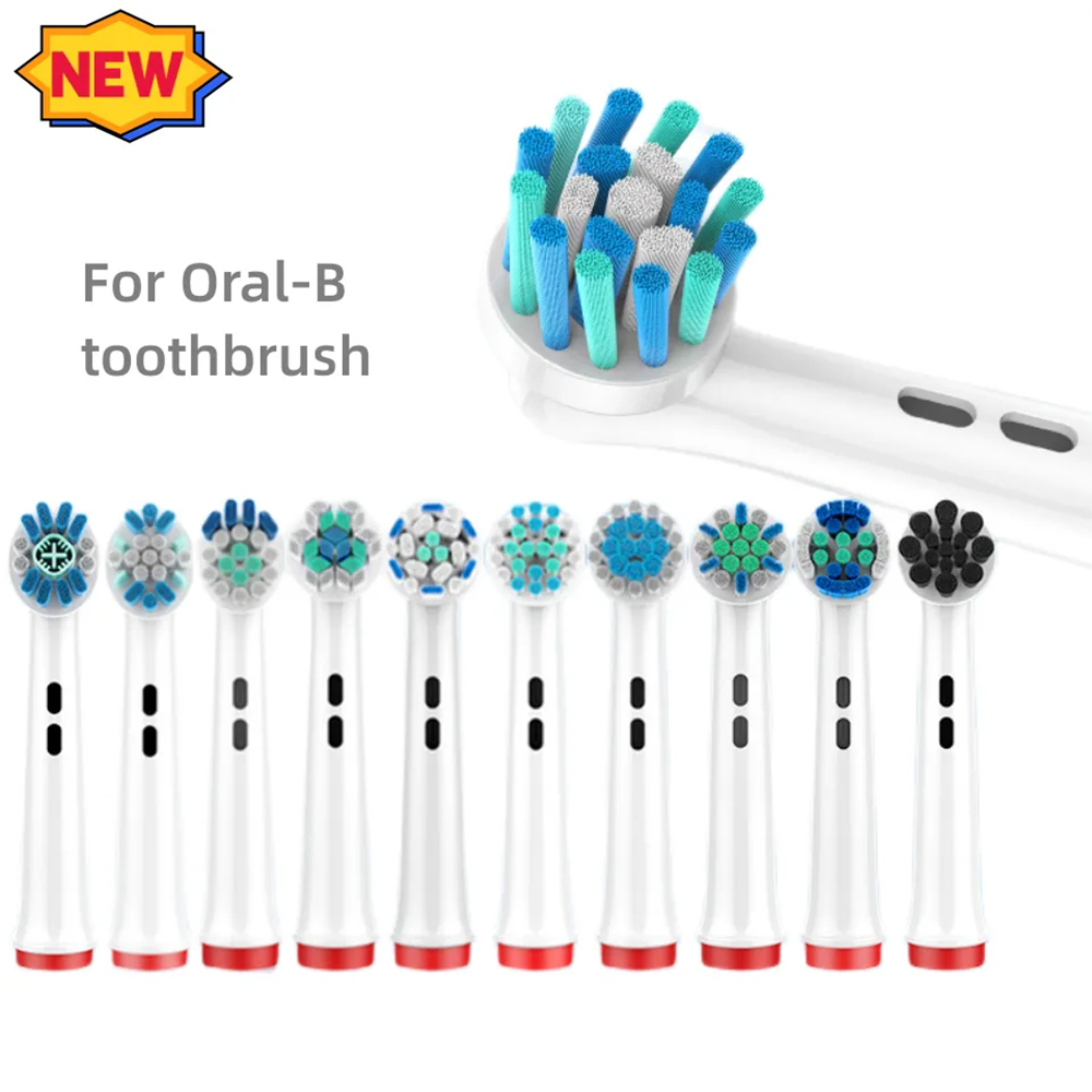 Têtes de brosse à dents électrique à poils Dupont, 4 pièces, blanchiment des dents, nettoyage quotidien, nettoyage précis, soins doux, fonction pour Oral B