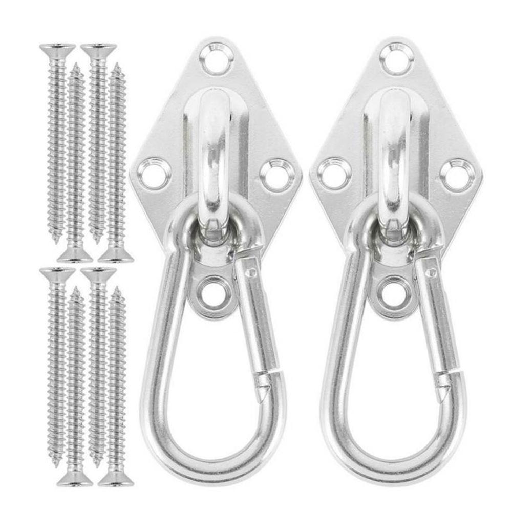 Home Garden Heavy Duty Hammock Hanging Kit Eye Plates Ceiling Wall Mount Anchor Hooks Hanger for Hammock Swing Chair