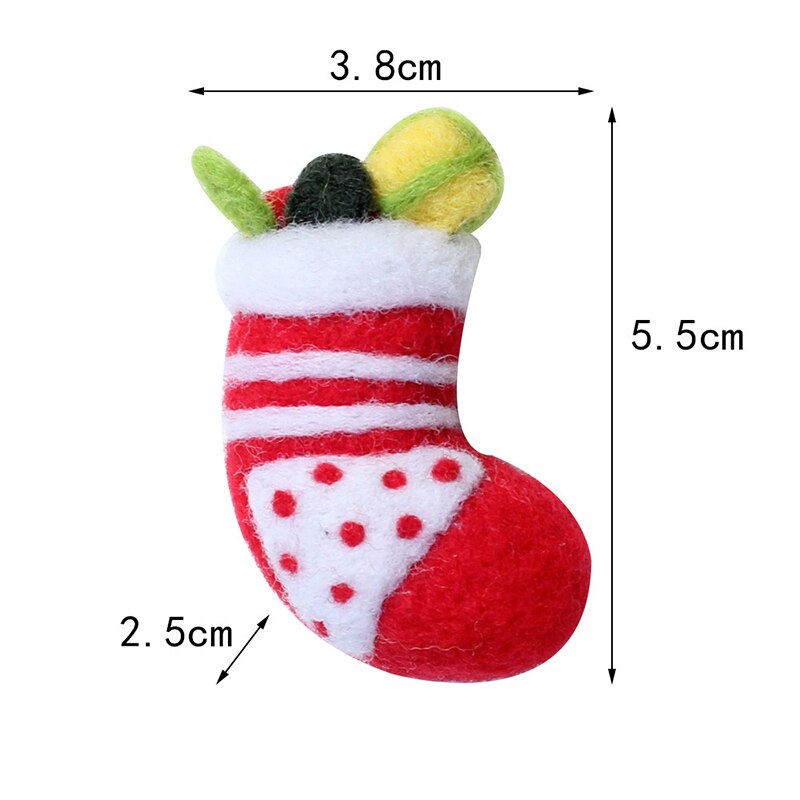 Berry guirnalda broche lana manualidad de fieltro DIY pinchado conjunto Kit para manualidades para Material de la aguja bolsa de paquete de Lollipop