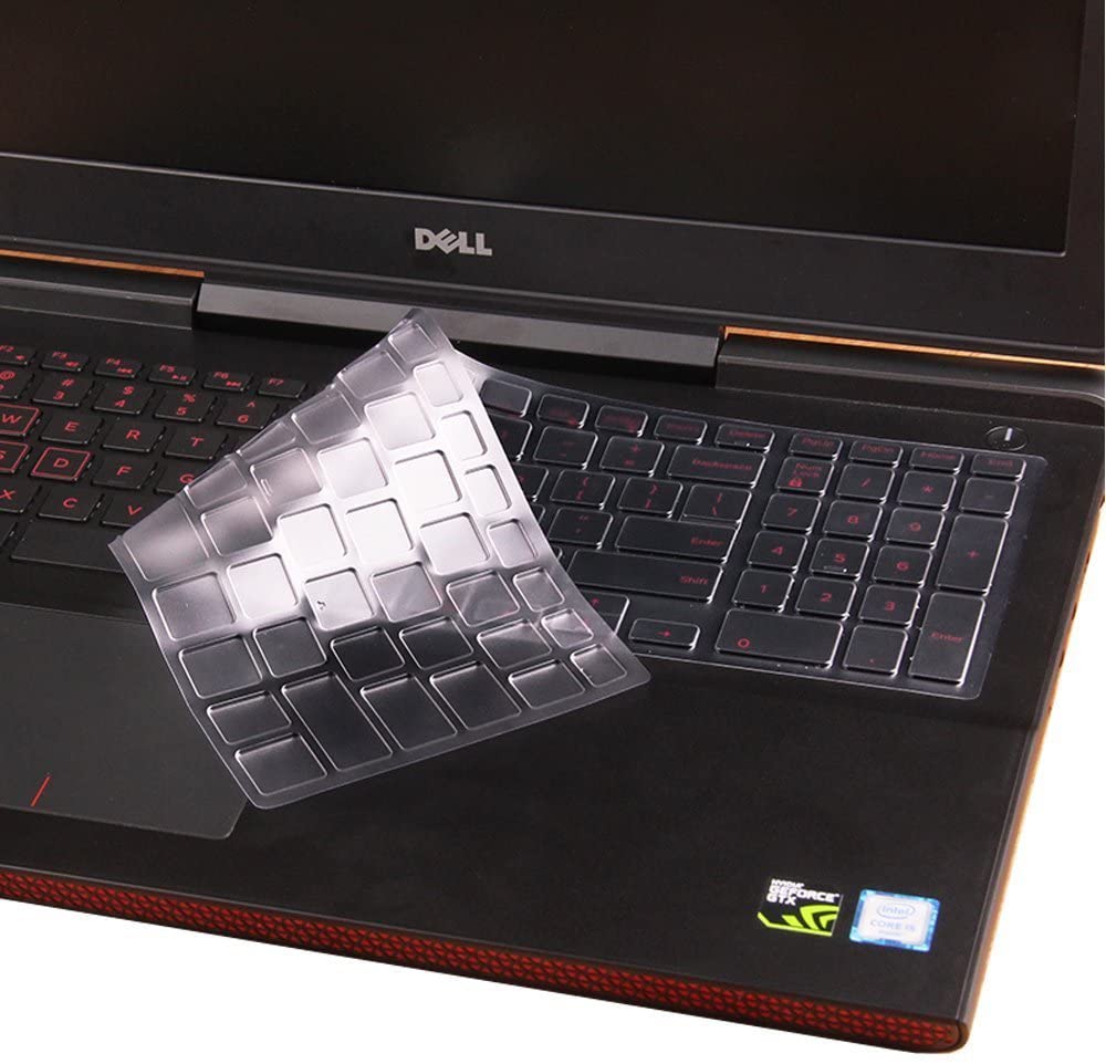 Premium Ultra Thin Keyboard Protector for 15.6 inch Dell Inspiron 15 3000 5000 and 7000 Series, 17.3 inch Dell Inspiron 17 5000