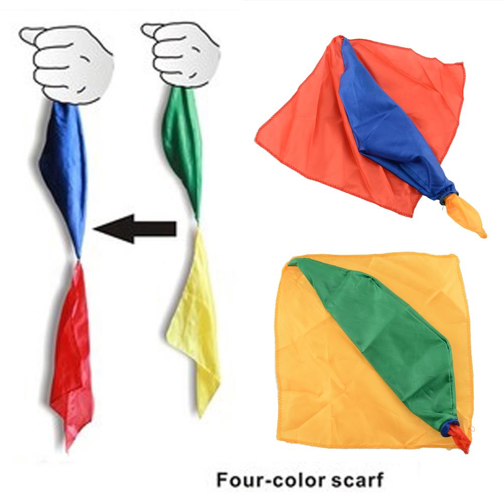 2 Pcs Kleur Veranderen Sjaal Voor Magic Trick Door Mr Magic Joke Props Gereedschap Speelgoed willekeurig