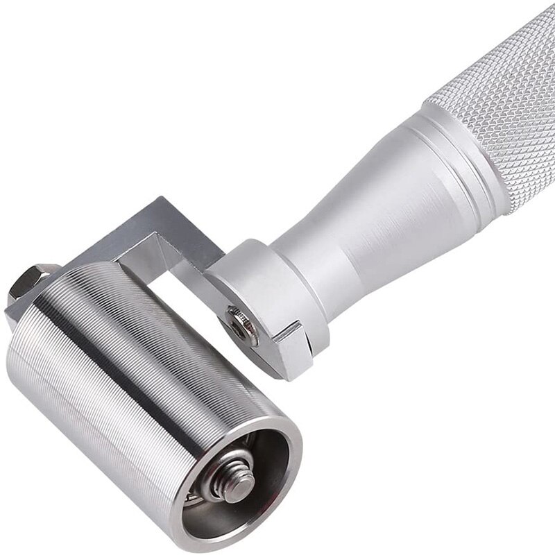 Retail 40mm Stainless Steel Wallpaper Seam Roller Tool Flat Pressure DIY Plate Hand Roller Paint Tool